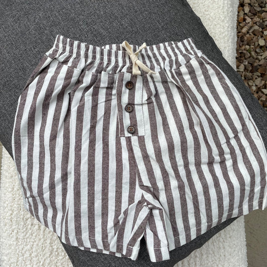 Striped Linen Shorts