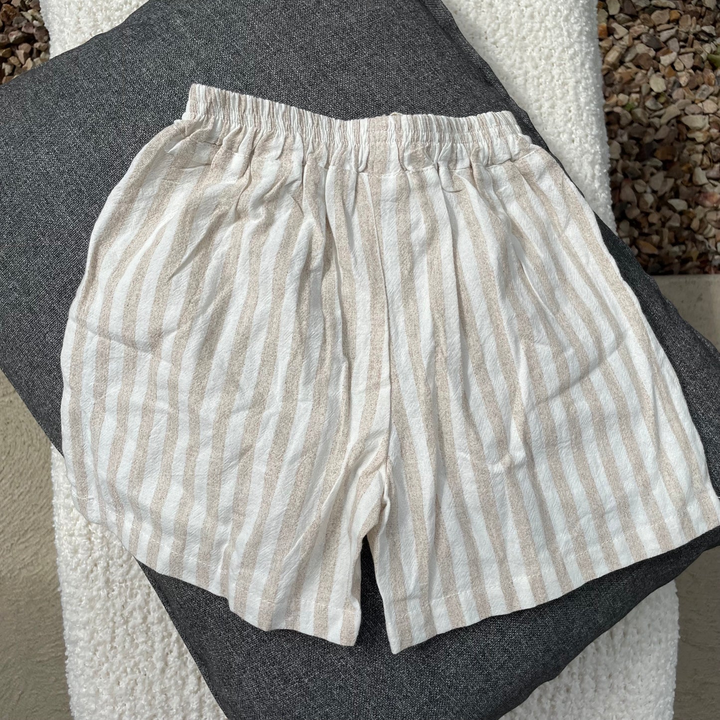 Striped Linen Shorts