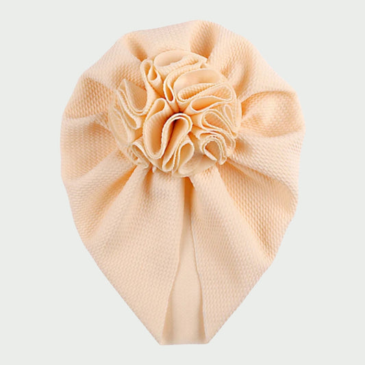 Peony Waffle Turban - Peachy