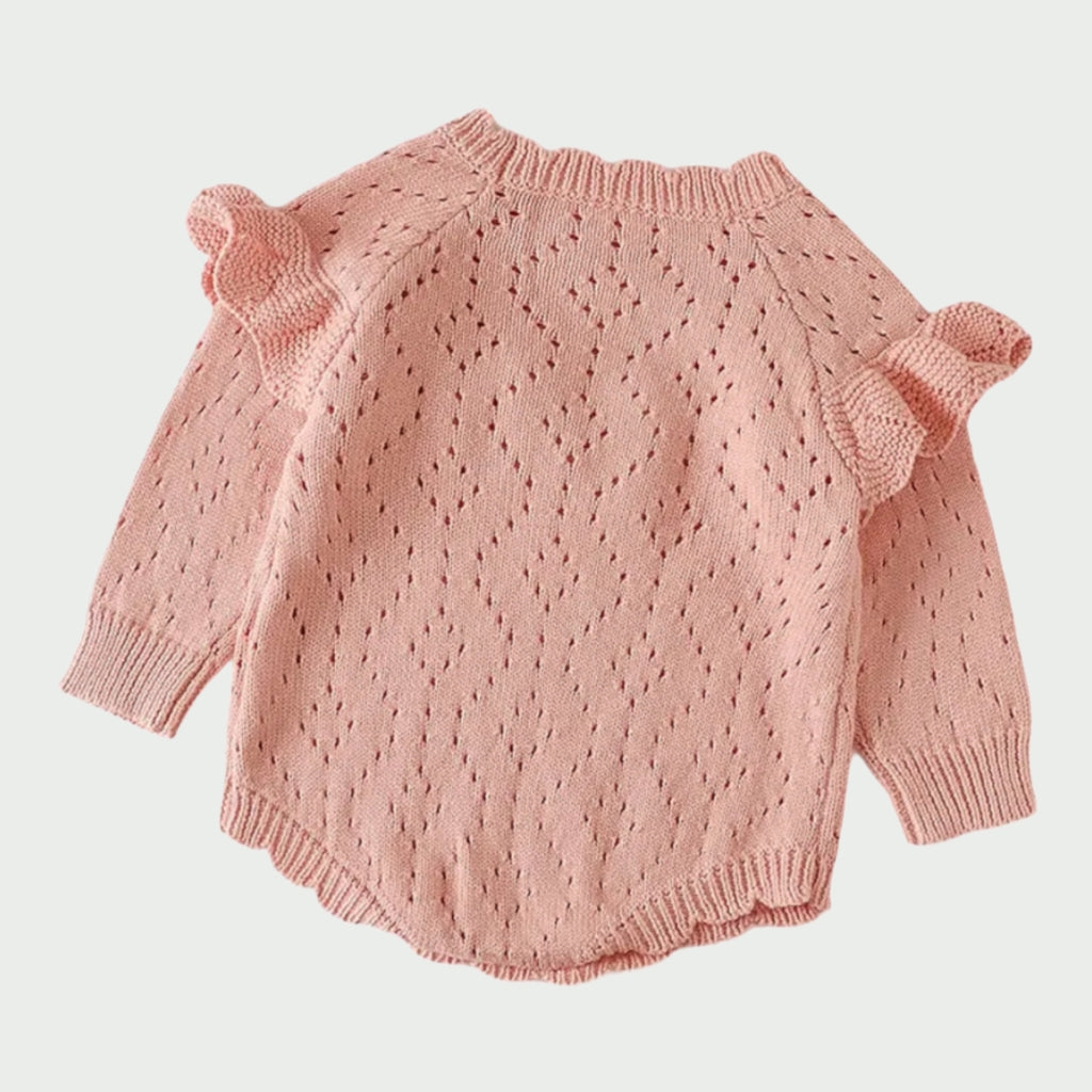 LCBY Ruffle Knit Romper